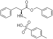 N-甲基-L-苯丙氨酸苄酯对甲基苯磺酸盐分子结构 (CAS 40298-25-7)