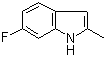 structure of CAS# 40311-13-5, 6-氟-2-甲基吲哚
