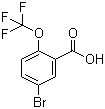 5-溴-2-(三氟甲氧基)苯甲酸分子结构 (CAS 403646-47-9)