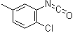 2-氯-5-甲基苯基异氰酸酯分子结构 (CAS 40398-03-6)