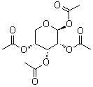 structure of CAS# 4049-34-7, 1,2,3,4-Tetra-O-acetyl-beta-D-ribopyranose