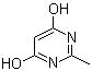 4,6-二羟基-2-甲基嘧啶分子结构 (CAS 40497-30-1)