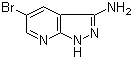 5-溴-1H-吡唑并[3,4-b]吡啶-3-胺分子结构 (CAS 405224-24-0)