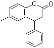 6-甲基-4-苯基色满-2-酮分子结构 (CAS 40546-94-9)
