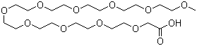 3,6,9,12,15,18,21,24,27,30-十氧杂三十一烷酸分子结构 (CAS 405518-55-0)