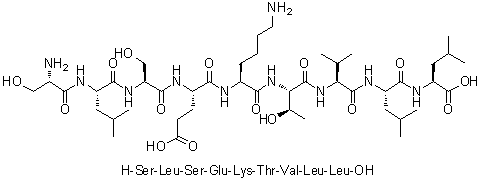 CAS 登录号：405874-47-7, L-丝氨酰-L-亮氨酰-L-丝氨酰-L-alpha-谷氨酰-L-赖氨酰-L-苏氨酰-L-缬氨酰-L-亮氨酰-L-亮氨酸