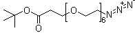 21-叠氮基-4,7,10,13,16,19-六氧杂二十一烷酸叔丁酯分子结构 (CAS 406213-76-1)