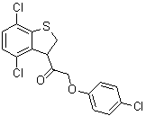 CAS 登录号：40645-25-8, 2-(4-氯苯氧基)-1-(4,7-二氯-2,3-二氢苯并[b]噻吩-3-基)乙酮