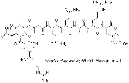 CAS 登录号：406478-23-7, L-精氨酰-L-丝氨酰-L-alpha-天冬氨酰-L-丝氨酰甘氨酰-L-谷氨酰胺酰-L-谷氨酰胺酰-L-丙氨酰-L-精氨酰-L-酪氨酸