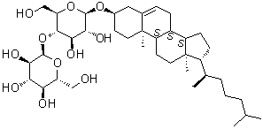 胆固醇 beta-麦芽糖苷分子结构 (CAS 40653-09-6)