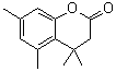 structure of CAS# 40662-14-4, 4,4,5,7-四甲基色满-2-酮