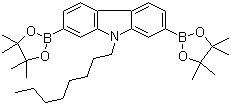structure of CAS# 406726-92-9, 9-Octylcarbazole-2,7-diboronic acid dipinacol ester