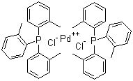 structure of CAS# 40691-33-6, Bis(tri-o-tolylphosphine)palladium(II) dichloride