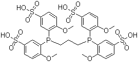 3,3',3'',3'''-(1,3-丙二基二膦)四[4-甲氧基苯磺酸]分子结构 (CAS 406939-32-0)