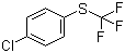 4-(三氟甲硫)氯苯分子结构 (CAS 407-16-9)