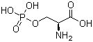 L-O-磷酸丝氨酸分子结构 (CAS 407-41-0)