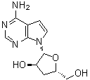 3'-脱氧杀结核菌素分子结构 (CAS 40725-89-1)
