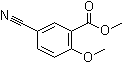 structure of CAS# 40757-12-8, 5-Cyano-2-methoxybenzoic acid methyl ester