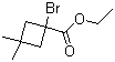 1-溴-3,3-二甲基环丁烷羧酸乙酯分子结构 (CAS 408314-33-0)