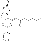 CAS # 40834-86-4, 5-Benzoyloxy-3,3a,4,5,6,6a-hexahydro-4-(3-oxo-1-octenyl)-2H-cyclopenta[b]furan-2-one