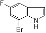 structure of CAS# 408355-23-7, 7-溴-5-氟-1H-吲哚