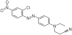CAS 登录号：40880-51-1 (12223-35-7), 分散红 50, 3-[[4-[(2-氯-4-硝基苯基)偶氮]苯基]乙基氨基]丙腈