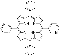 structure of CAS# 40882-83-5, 5,10,15,20-Tetra(3-pyridinyl)-21H,23H-porphine