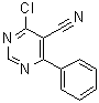 CAS # 40889-24-5, 4-Chloro-6-phenyl-5-pyrimidinecarbonitrile, 4-Chloro-6-phenyl-5-pyrimidine carbonitrile