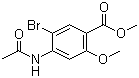 structure of CAS# 4093-34-9, Methyl 4-acetamido-5-bromo-2-methoxybenzoate