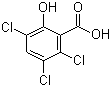 structure of CAS# 40932-60-3, 3,5,6-三氯水杨酸