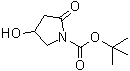 structure of CAS# 409341-03-3, 4-羟基-2-氧代吡咯烷-1-羧酸叔丁酯