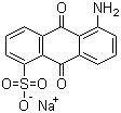 1-氨基蒽醌-5-磺酸钠盐分子结构 (CAS 4095-82-3)