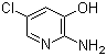 structure of CAS# 40966-87-8, 2-氨基-3-羟基-5-氯吡啶