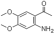 CAS # 4101-30-8, 2'-Amino-4',5'-dimethoxyacetophenone, 1-(2-Amino-4,5-dimethoxyphenyl)ethanone, 4',5'-Dimethoxy-2'-aminoacetophenone