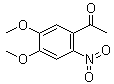 structure of CAS# 4101-32-0, 4',5'-二甲氧基-2'-硝基苯乙酮