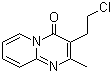 structure of CAS# 41078-70-0, 3-(2-Chloroethyl)-2-methylpyrido[1,2-a]pyrimidin-4-one