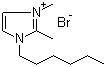 1-己基-2,3-二甲基溴化咪唑鎓分子结构 (CAS 411222-01-0)