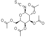 beta-D-吡喃半乳糖基异硫氰酸酯 2,3,4,6-四乙酸酯分子结构 (CAS 41135-18-6)