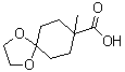 structure of CAS# 412293-42-6, 8-甲基-1,4-二氧杂螺[4.5]癸烷-8-羧酸