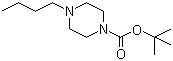 1-Boc-4-丁基哌嗪分子结构 (CAS 412293-87-9)