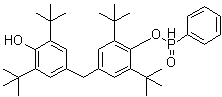CAS 登录号：41365-57-5, 苯基次磷酸 4-[[3,5-二(叔丁基)-4-羟基苯基]甲基]-2,6-二(叔丁基)苯基酯