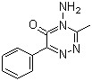 structure of CAS# 41394-05-2, 苯嗪草酮