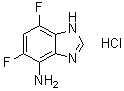 CAS # 4140-73-2, 5,7-Difluoro-1H-benzimidazol-4-amine hydrochloride, 4-Amino-5,7-difluorobenzimidazole monohydrochloride