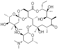 CAS # 41451-91-6, Erythromycin E, 1'',16-Epoxy-erythromycin