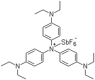 CAS # 41494-34-2, Tris[4-(diethylamino)phenyl]ammoniumyl hexafluoroantimonate(1-)