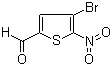 structure of CAS# 41498-07-1, 4-Bromo-5-nitro-2-thiophenecarboxaldehyde