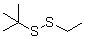 CAS # 4151-69-3, 2,2-Dimethyl-3,4-dithiahexane, 2-Methyl-2-propyl ethyl disulfide, Ethyl tert-butyl disulfide, tert-Butyl ethyl disulfide