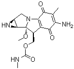 CAS # 41515-32-6, [1aS-(1aalpha,8beta,8aalpha,8balpha)]-6-Amino-1,1a,2,8,8a,8b-hexahydro-8a-methoxy-5-methyl-8-[[[(methylamino)carbonyl]oxy]methyl]-azirino[2',3':3,4]pyrrolo[1,2-a]indole-4,7-dione, NSC 134728