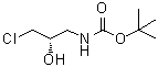 structure of CAS# 415684-05-8, tert-Butyl [(2S)-3-chloro-2-hydroxypropyl]carbamate