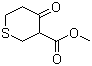 4-氧代四氢噻喃-3-甲酸甲酯分子结构 (CAS 4160-61-6)